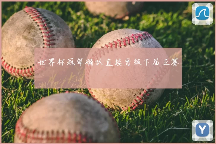 世界杯冠军确认直接晋级下届正赛